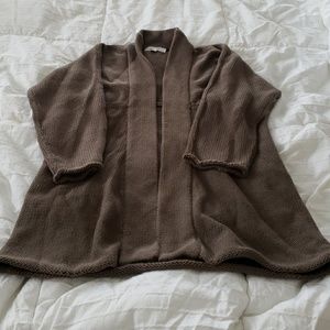 Taupe womens cardigan